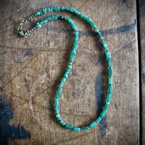 Green Aventurine Gemstone Birthstone Beaded Strand Necklace Jewelry Made In Usa