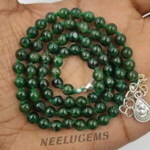 Hand Knotted Green Aventurine Necklace, Natural Gemstone Beads, Stone Of Opportunity & Prosperity, Heart Chakra Healing, Lucky Green Gift