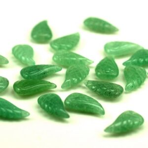 16X8MM Green Aventurine Gemstone Carved Angel Wing Beads BULK LOT 2,6,12,24,48 (90187139-001) 16X8MM Green Aventurine Gemstone Carved Angel Wing Beads BULK LOT 2,6,12,24,48 (90187139-001)