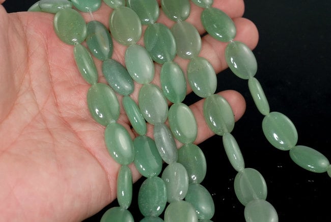 18x13mm Green Aventurine Gemstone Oval Loose Beads 15.5 Inch Full Strand (90183730-a121)