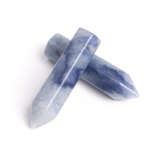 2 Pcs 30x8MM Blue Aventurine Beads Healing Hexagonal Pointed Grade AAA Loose Beads Bulk Lot Options (103283-721) 2 Pcs 30x8MM Blue Aventurine Beads Healing Hexagonal Pointed Grade AAA Loose Beads Bulk Lot Options (103283-721)