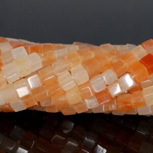 4mm Orange Aventurine Gemstone Square Cube Loose Beads 14 Inch Full Strand (90182155-a112) 4mm Orange Aventurine Gemstone Square Cube Loose Beads 14 Inch Full Strand (90182155-a112)