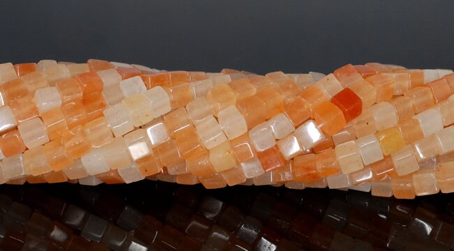 4mm Orange Aventurine Gemstone Square Cube Loose Beads 14 Inch Full Strand (90182155-a112) 4mm Orange Aventurine Gemstone Square Cube Loose Beads 14 Inch Full Strand (90182155-a112)