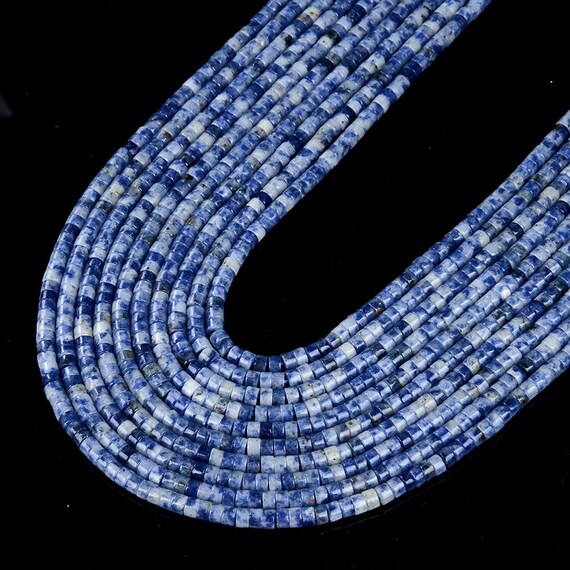 4x2mm Blue Aventurine Gemstone Heishi Discs Beads Loose Beads Bulk Lot 1,2,6,12 And 50 (p17) 4x2mm Blue Aventurine Gemstone Heishi Discs Beads Loose Beads Bulk Lot 1,2,6,12 And 50 (p17)