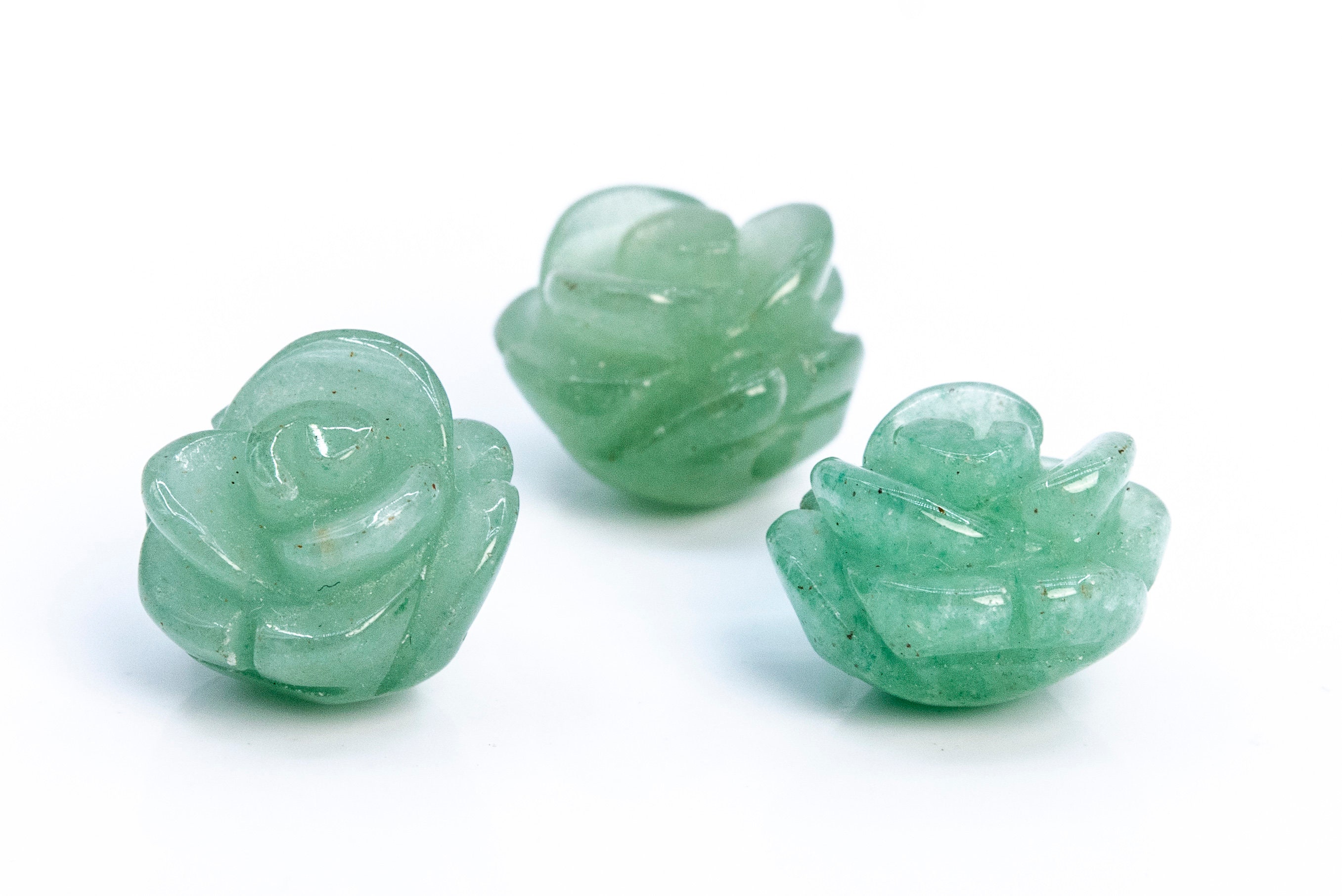 5 Pcs - 12mm Green Aventurine Beads Grade Aaa Genuine Natural Rose Carved Gemstone Flower Beads (112609) 5 Pcs - 12mm Green Aventurine Beads Grade Aaa Genuine Natural Rose Carved Gemstone Flower Beads (112609)