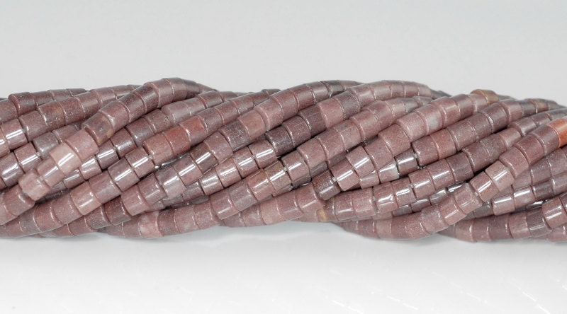 5x3mm Purple Aventurine Gemstone Grade A Heishi Slice Loose Beads 15.5 Inch Full Strand (90182235-376)