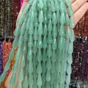 8x20mm Teardrop Shape Green Aventurine Beads,straight Hole Water Droplets Shape Aventurine Loose Beads Supply,one Strand 15" 8x20mm Teardrop Shape Green Aventurine Beads,straight Hole Water Droplets Shape Aventurine Loose Beads Supply,one Strand 15"