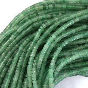 Natural Green Aventurine Heishi Disc Beads Gemstone 15.5" Strand 4mm 6mm Natural Green Aventurine Heishi Disc Beads Gemstone 15.5" Strand 4mm 6mm
