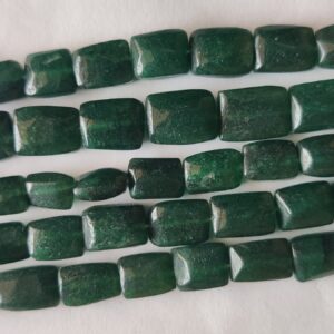 Natural Indian Green Aventurine Gemstone Square Shape Beads-13 Inches Strand Natural Indian Green Aventurine Gemstone Square Shape Beads-13 Inches Strand