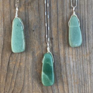 Chakra Jewelry / Aventurine / Aventurine Pendant / Aventurine Necklace / Aventurine Jewelry / Green Aventurine / Sterling Silver