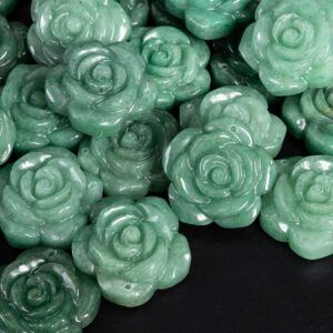 Natural Green Aventurine Pendant-hand Carved Rose Shape Aventurine Top Drilled Cabochon Pendant Natural Green Aventurine Pendant-hand Carved Rose Shape Aventurine Top Drilled Cabochon Pendant