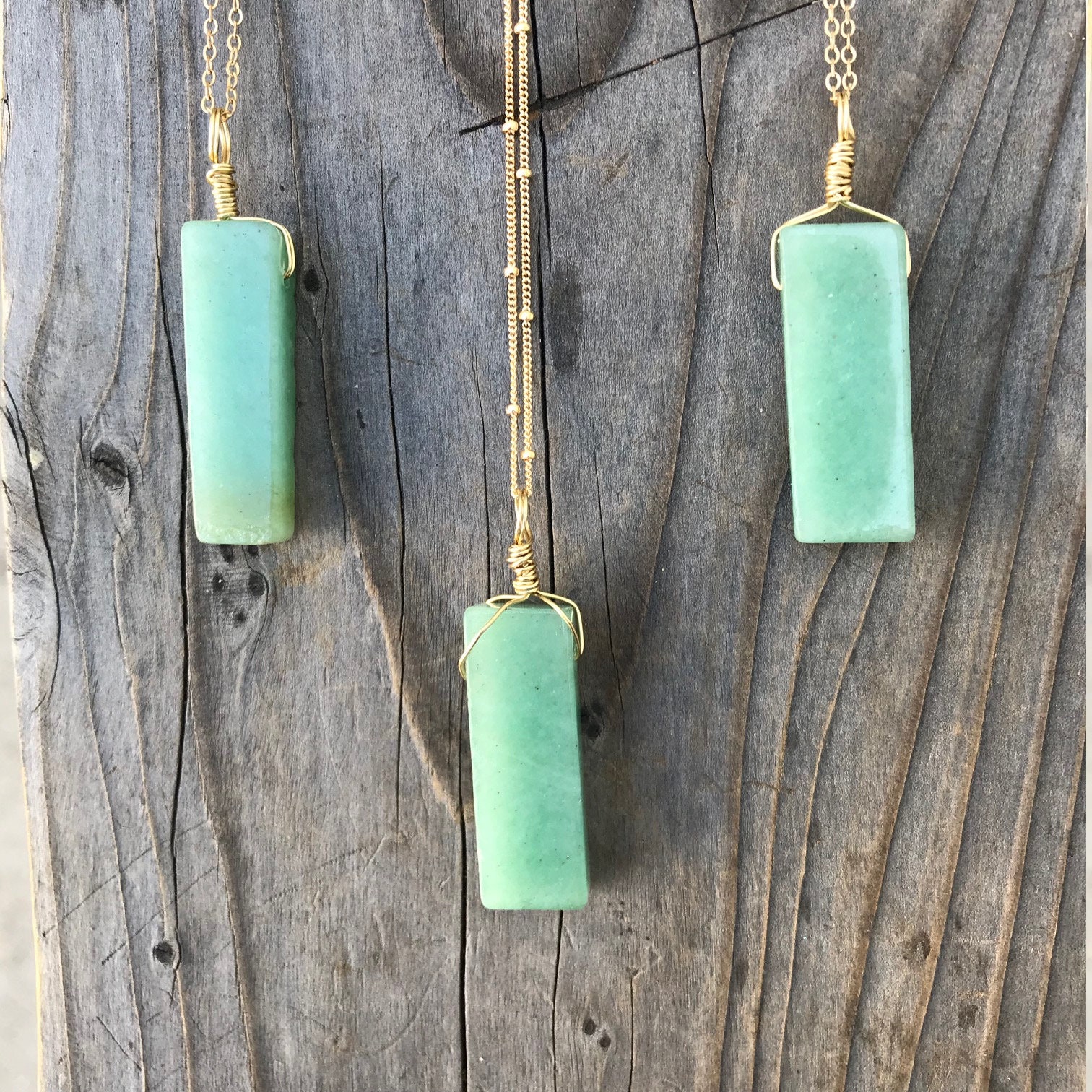 Aventurine / Aventurine Pendant / Aventurine Necklace / Chakra Jewelry / Aventurine Jewelry / Green Aventurine / Gold Filled