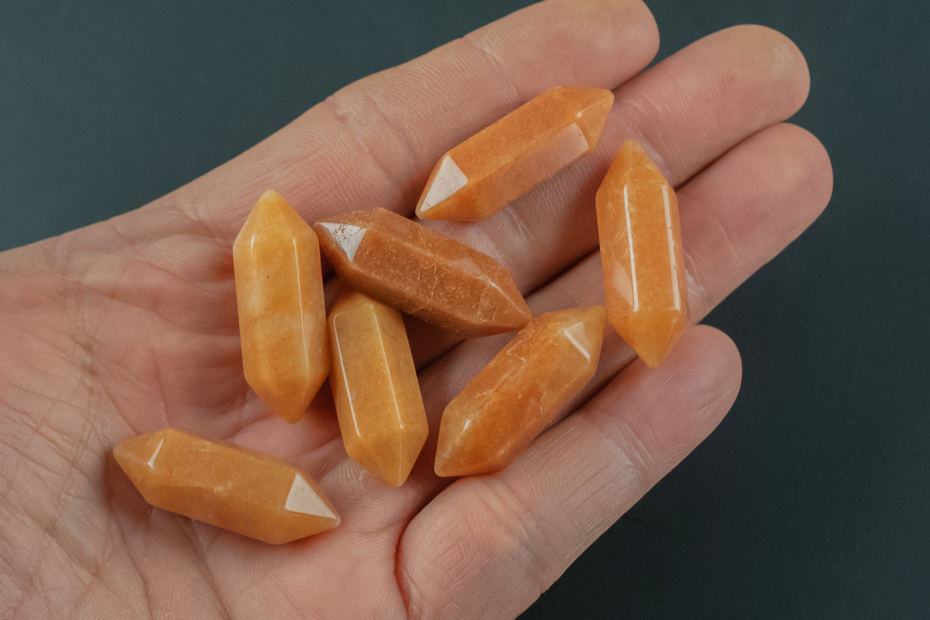 1 Pc Natural Aventurine Double Point---perfect For Decoration!--- Average Size 30mm