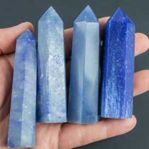 1 Pc Natural Blue Aventurine Obelisk Tower Point wand healing crystal 1 Pc Natural Blue Aventurine Obelisk Tower Point wand healing crystal