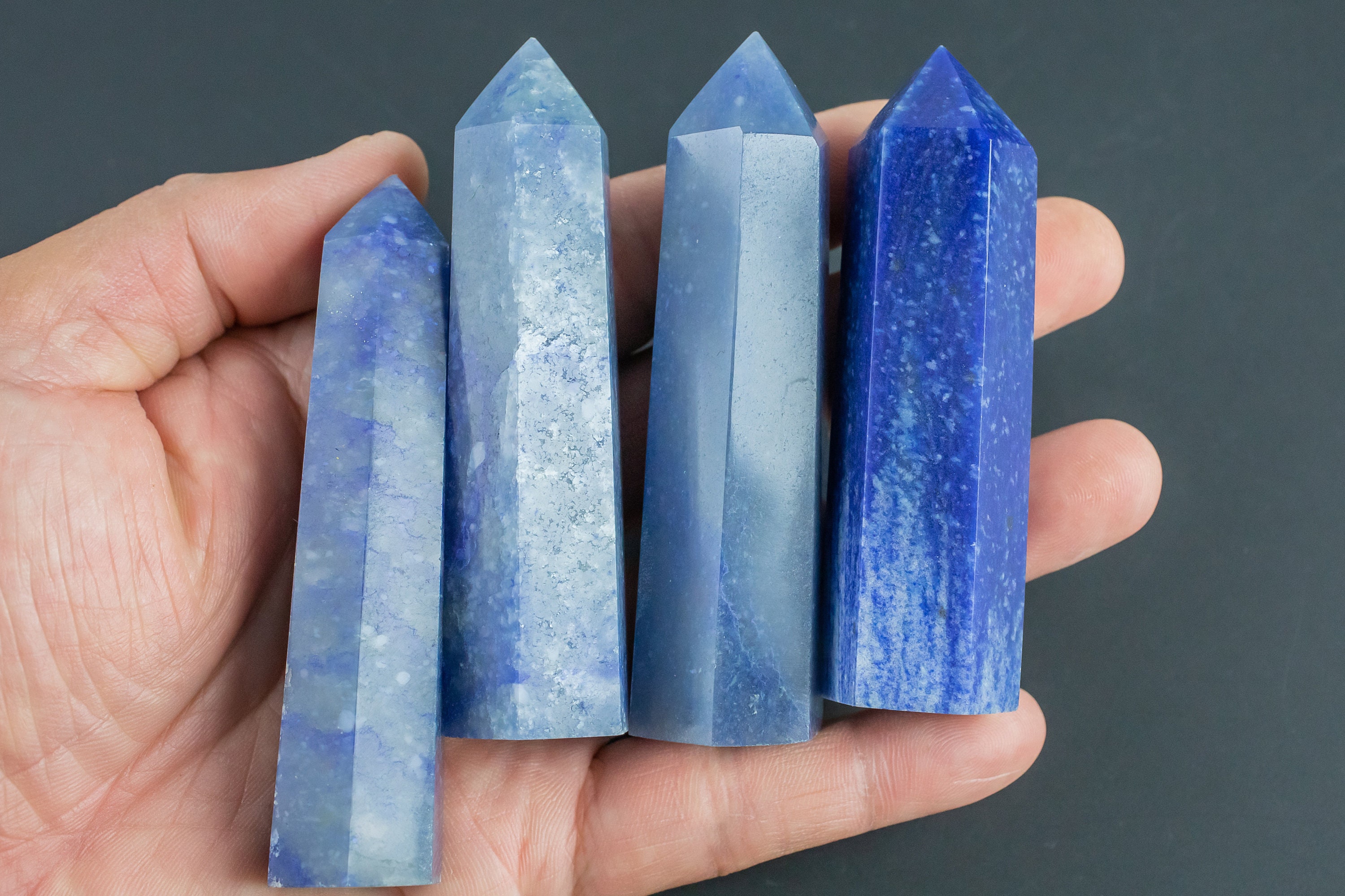 1 Pc Natural Blue Aventurine Obelisk Tower Point Wand Healing Crystal 1 Pc Natural Blue Aventurine Obelisk Tower Point Wand Healing Crystal