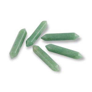1 Pc Green Aventurine - NATURAL Double Pointed Top Drilled---Perfect for Jewelry--- Average size 35-50mm 1 Pc Green Aventurine - NATURAL Double Pointed Top Drilled---Perfect for Jewelry--- Average size 35-50mm