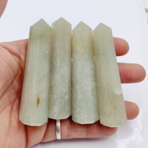 50 Grams + Natural Green Aventurine Tower, Green Aventurine Point, Energy Crystal Tower, Obelisk Crystal, Healing Crystals, 3''-3.5' 50 Grams + Natural Green Aventurine Tower, Green Aventurine Point, Energy Crystal Tower, Obelisk Crystal, Healing Crystals, 3''-3.5'