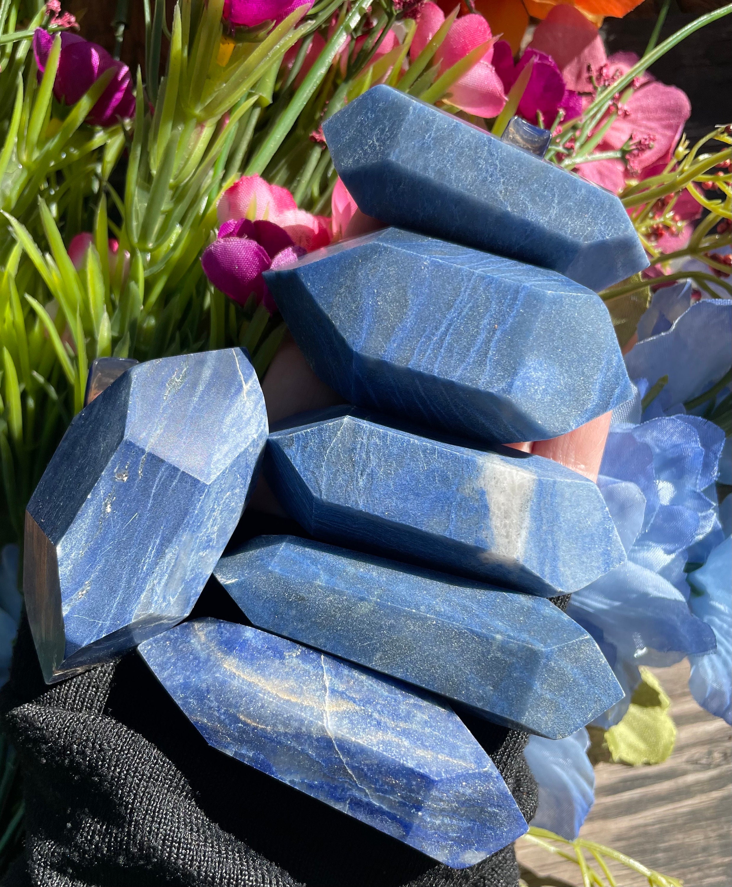 Blue Aventurine, Blue Aventurine Double Point, Qty. 1