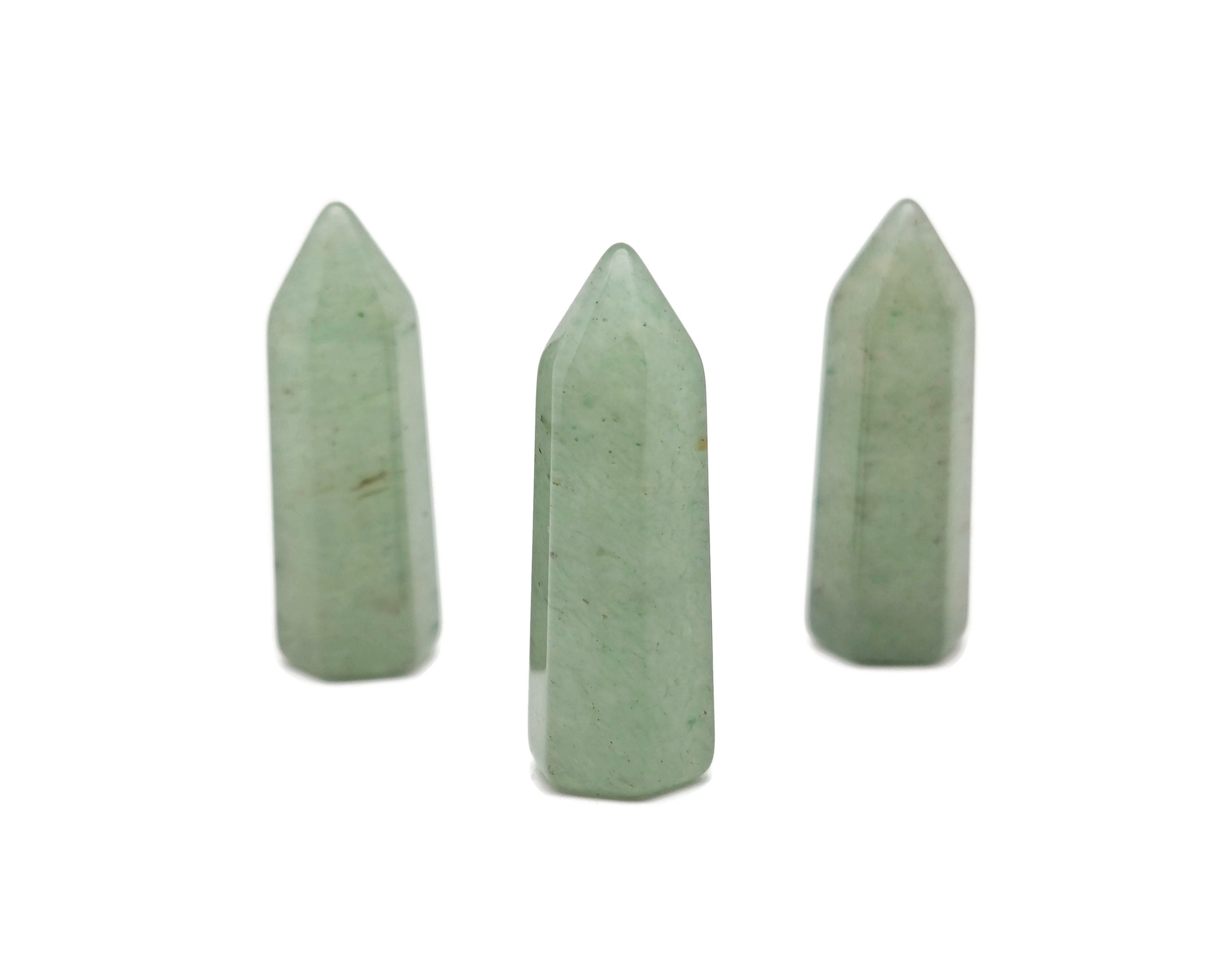 Aventurine Crystal Obelisk Tower – Gemstone Tower – Tower Crystal – Hand Carved Crystal Point – Healing Crystal – 40mm – Tw1100
