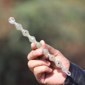 Green Aventurine Chakra Wand: Energy Gemstone Point 8.5" Inches Green Aventurine Chakra Wand: Energy Gemstone Point 8.5" Inches