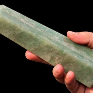 Green Aventurine Crystal Tower: Faceted Reiki Healing Obelisk Green Aventurine Crystal Tower: Faceted Reiki Healing Obelisk