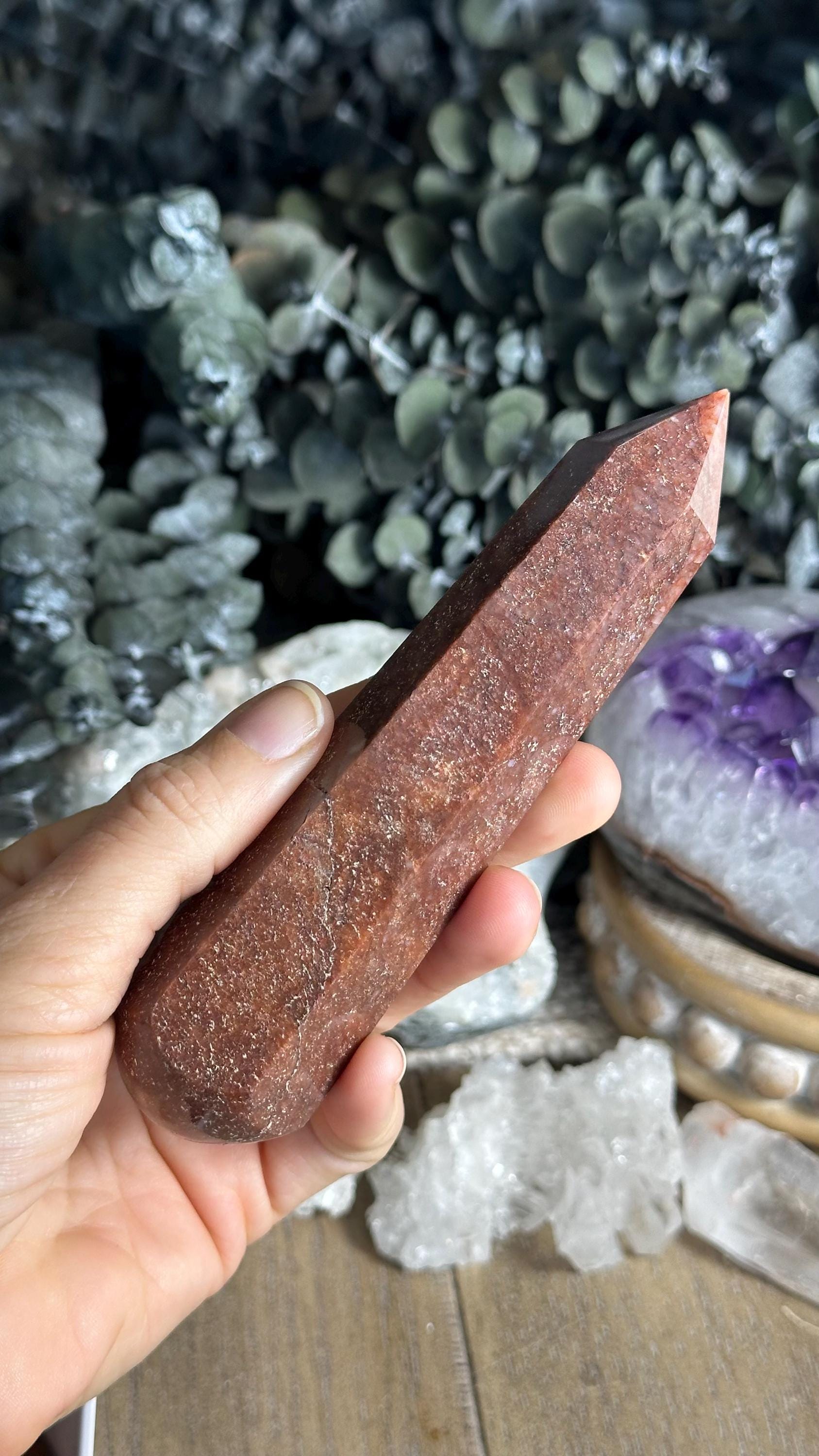 Red Aventurine Wand, 5 1/2”