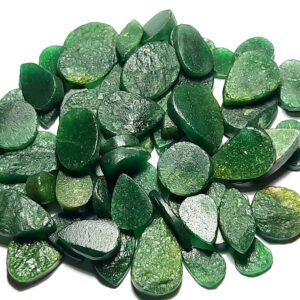 Green Aventurine Druzy: Unpolished Rough Gemstone For Jewelry