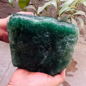 Green Aventurine Hugg Size Raw Rough Natural Healing Jewelery Making Manjifestation Stone 4.700kg
