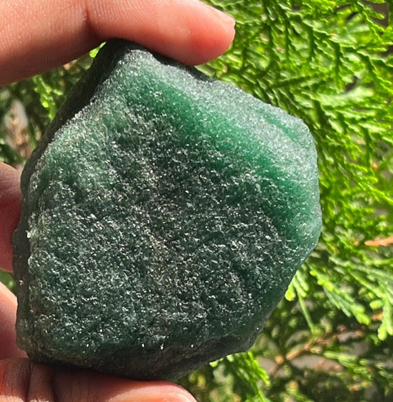 Green Aventurine Hugg Size Raw Rough Natural Healing Jewelery Making Manjifestation Stone 250caret