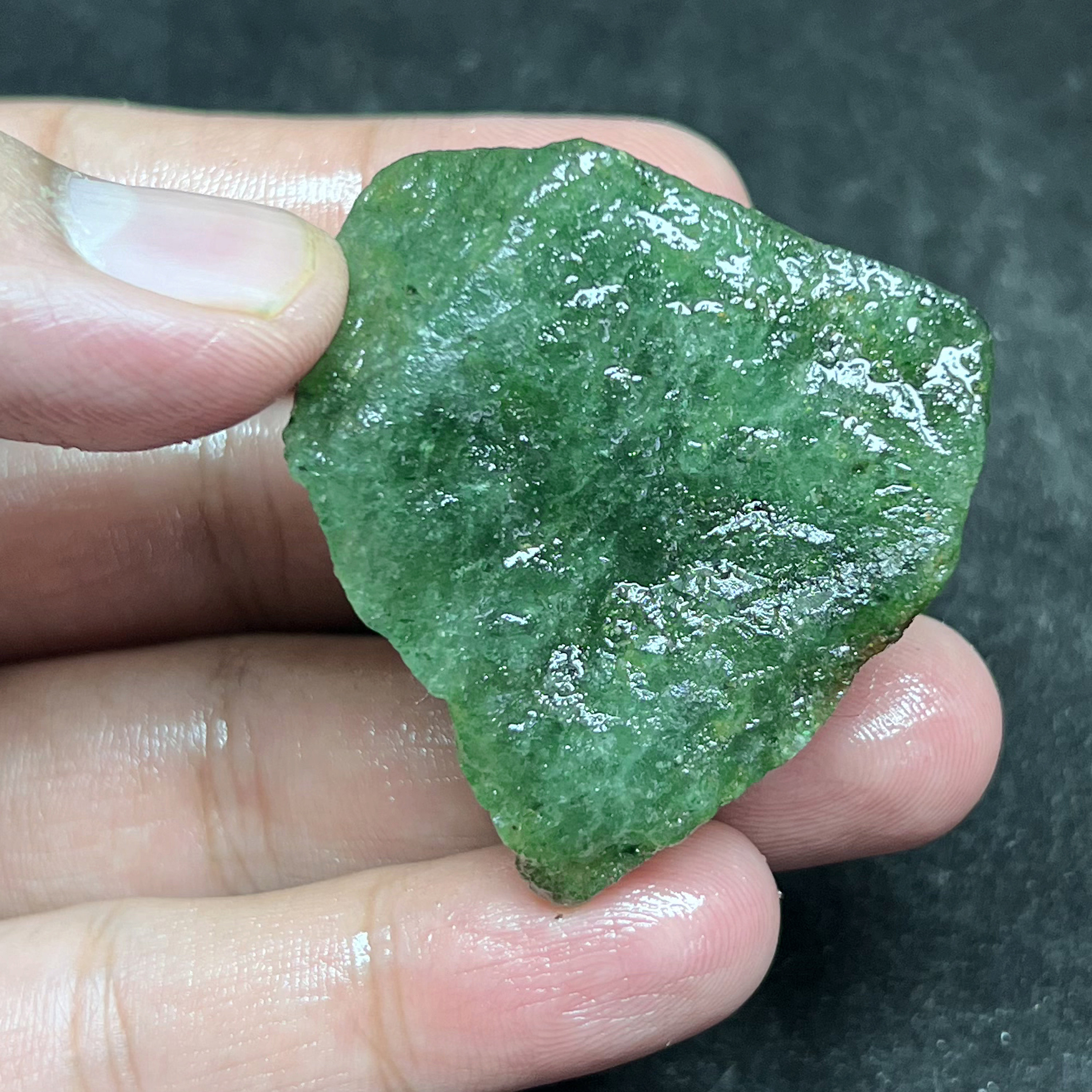 Raw Aventurine Rough Stone | Natural Green Crystal 50.3g 47x45mm