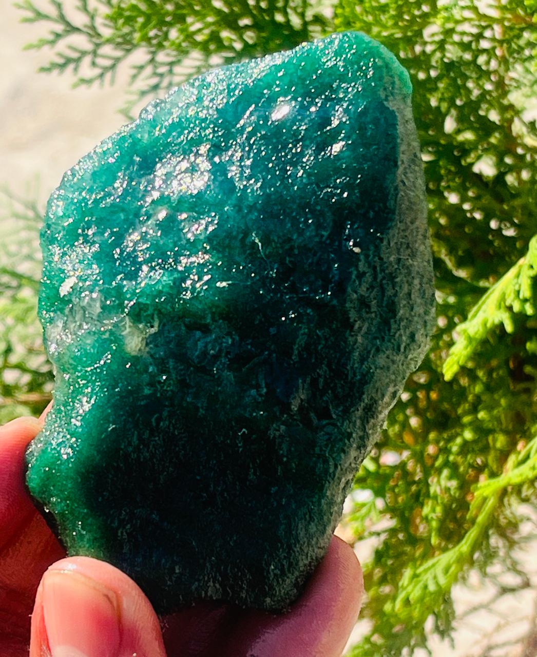 Green Aventurine Raw Rough Natural Healing Jewelery Making Manjifestation Stone 215gram