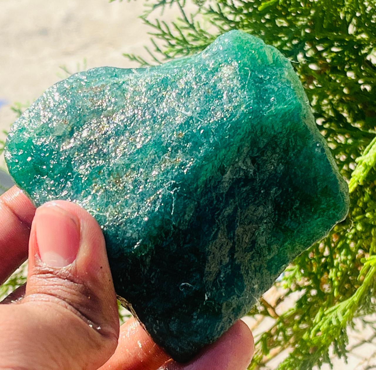 Green Aventurine Raw Rough Natural Healing Jewelery Making Manjifestation Stone 270gram