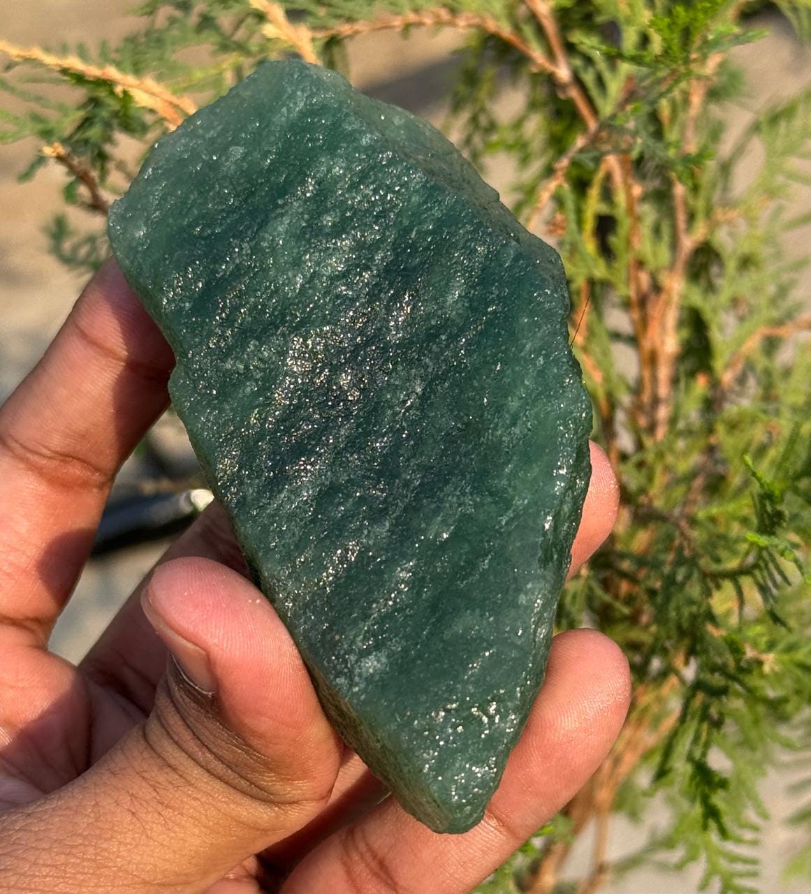 Green Aventurine Raw Rough Natural Healing Jewelery Making Manjifestation Stone 225gram