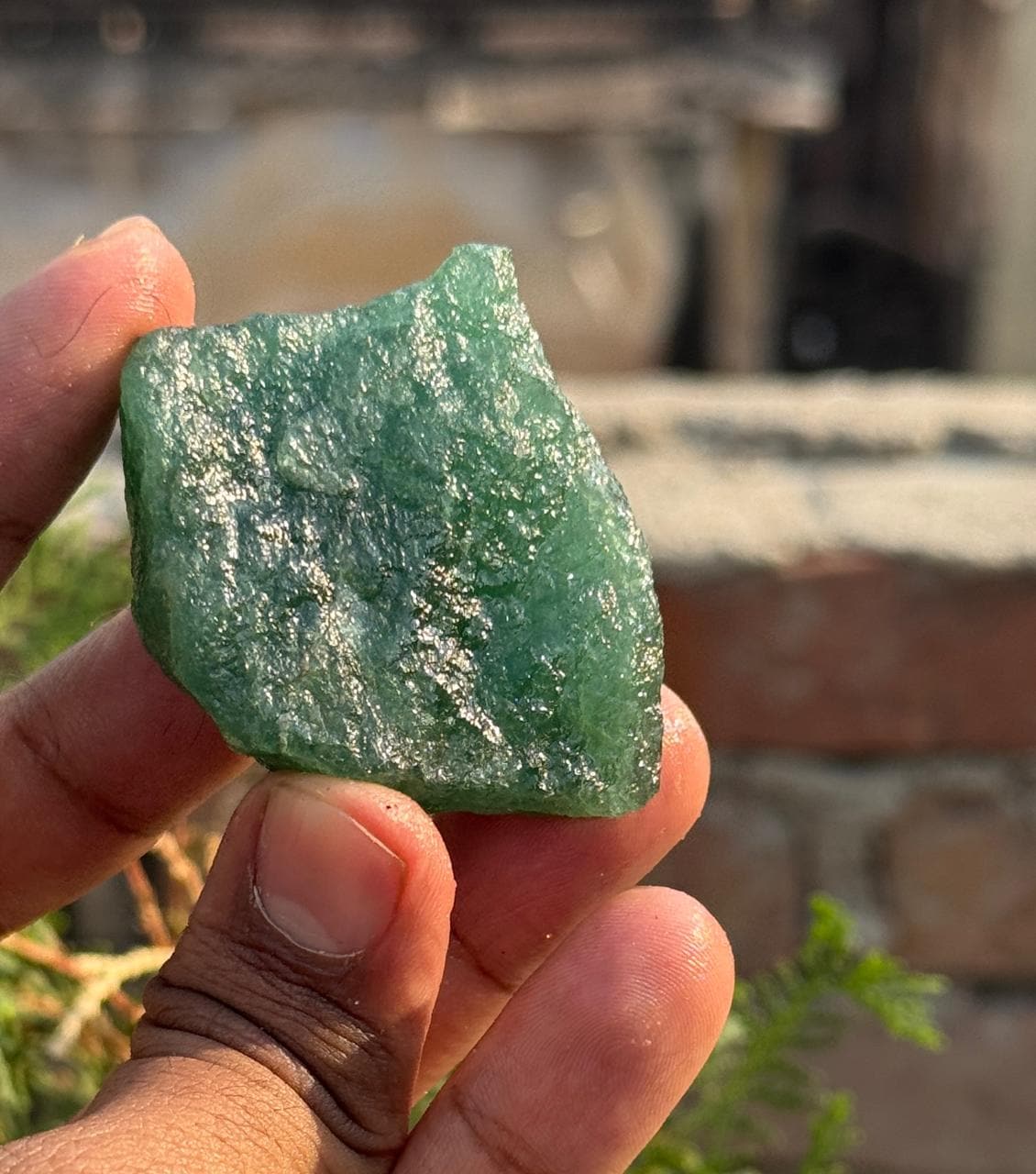 Green Aventurine Raw Rough Natural Healing Jewelery Making Manjifestation Stone 55 Gram