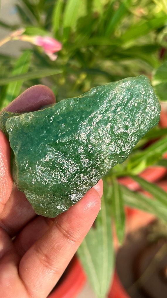 Raw Green Aventurine Specimen: Healing Crystal Home Decor (540.80 Carat)