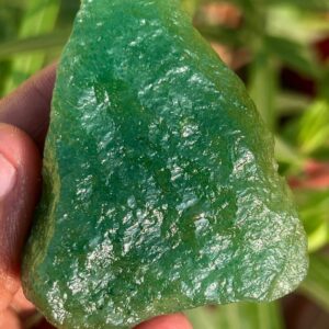 Raw Green Aventurine Specimen: Natural Healing Crystal, 380 Carat