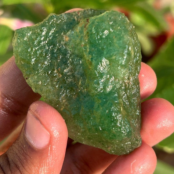 Raw Green Aventurine Specimen: Natural Healing Crystal, 203.70 Carat