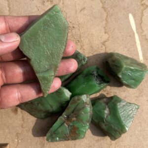 Handpicked Natural Green Aventurine Rough Stone Lot 60-70mm