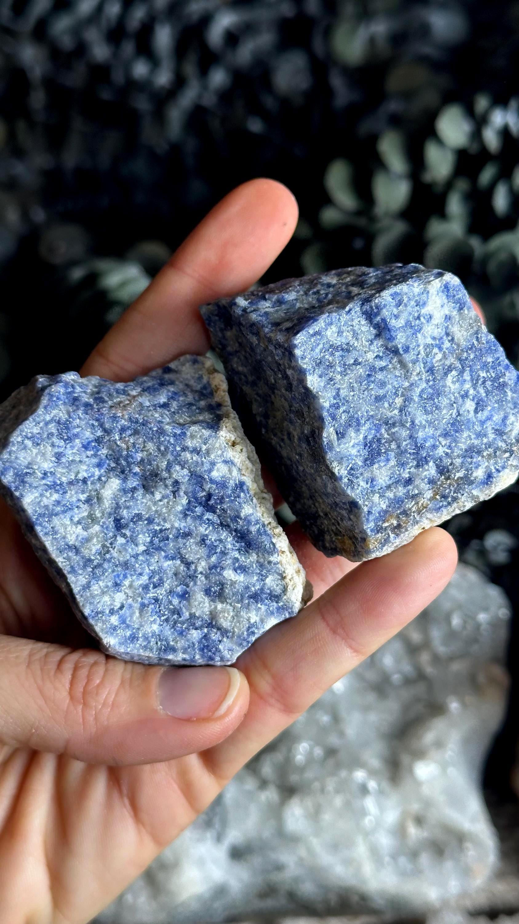Large Raw Blue Aventurine Chunk: Chakra Stone