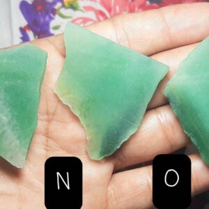 Natural Green Aventurine Rough: Healing Crystal Slices