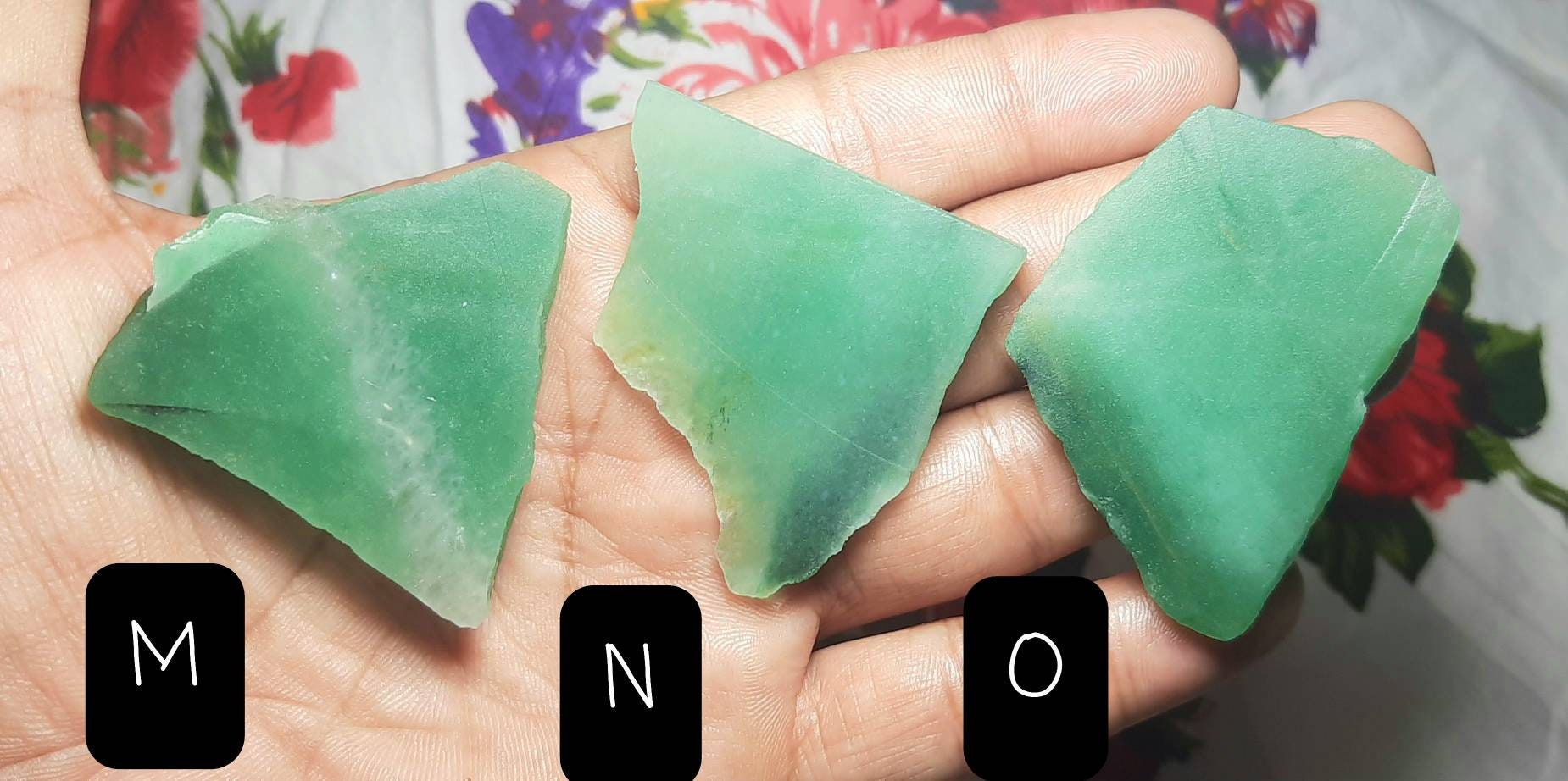 Natural Green Aventurine Rough: Healing Crystal Slices