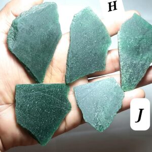 Natural Green Aventurine Unpolished Rough:aventurine Slices Slab Rock Chunk Raw Material Minerals