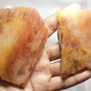 Natural Red Aventurine Rough Slices: Unpolished Gemstone Specimens Slab Rock Chunk Raw Materials