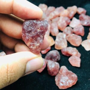 Natural Red Aventurine Rough Stone | Raw Crystals Lot 18-25mm