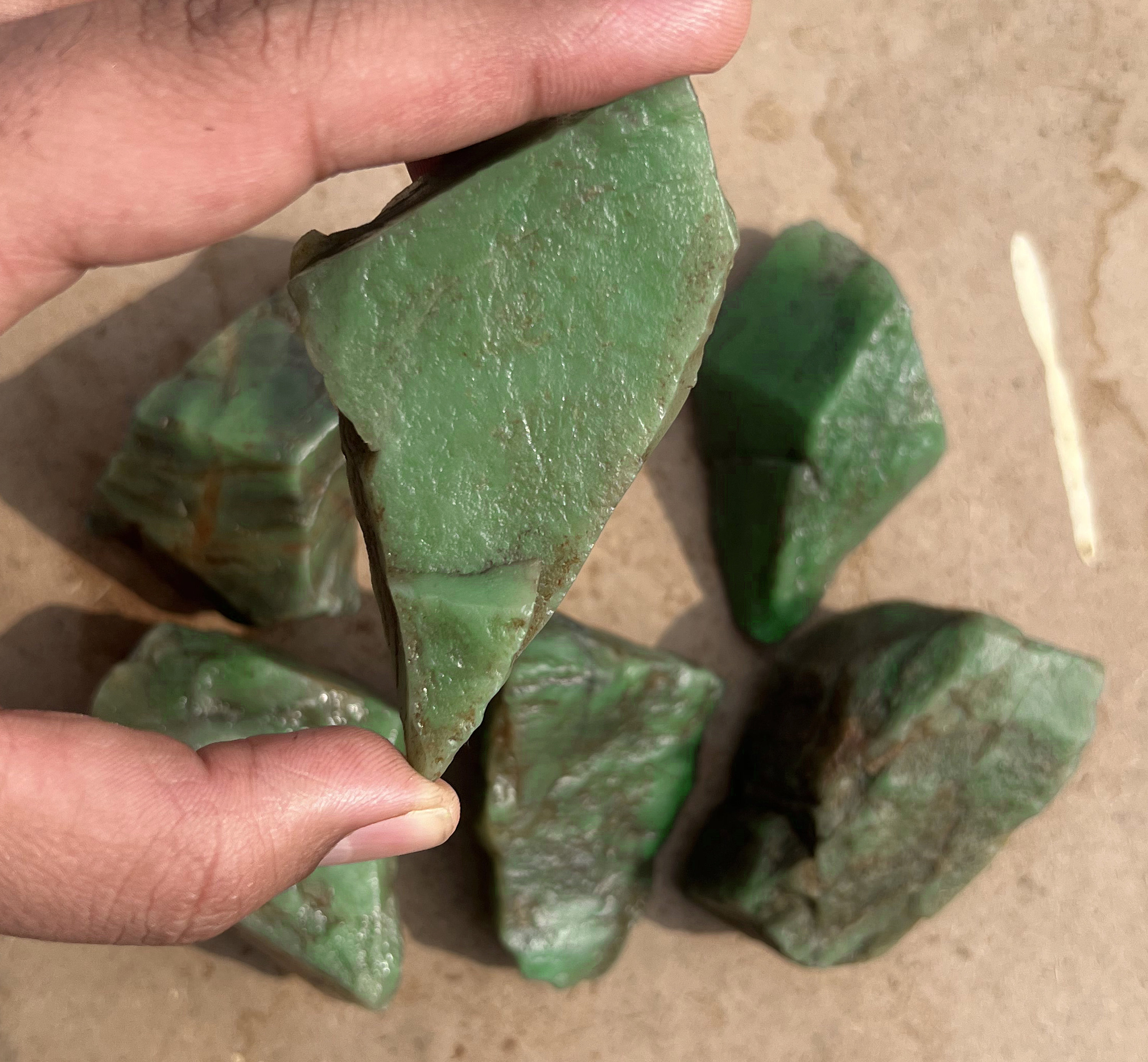 Real Aventurine Rough Stone | Natural Green Crystal Lot 70-90mm