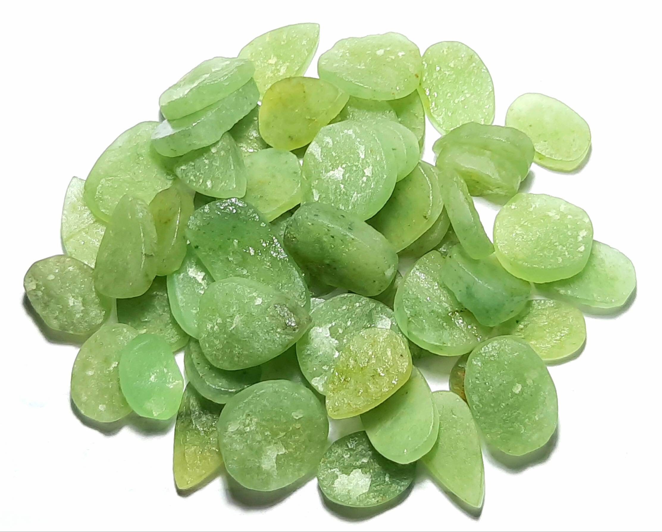 Unpolished Green Aventurine Druzy Rough Gemstone: Jewelry Making