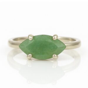 925 Sterling Silver Handmade Prong Ring · Green Aventurine Ring · White Palladium Ring · Rhodium Gemstone Ring 925 Sterling Silver Handmade Prong Ring · Green Aventurine Ring · White Palladium Ring · Rhodium Gemstone Ring