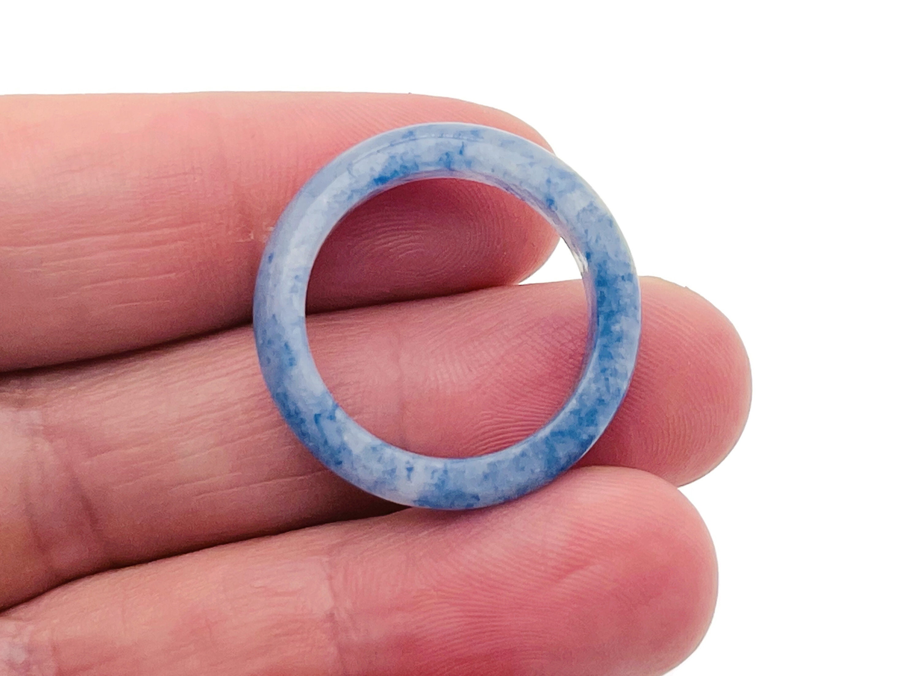 Blue Aventurine Ring - Crystal Ring – Natural Blue Aventurine - Jewelry Making Supplies - Ri1018