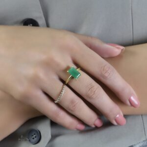Aventurine Gemstone Ring · Rectangular Gold Ring · Gold Aventurine Ring · Semiprecious Ring · Simple Solitaire Ring Aventurine Gemstone Ring · Rectangular Gold Ring · Gold Aventurine Ring · Semiprecious Ring · Simple Solitaire Ring