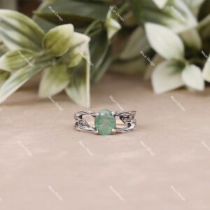 Green Aventurine Gemstone Ring, 925 Sterling Silver Handmade Vintage Jewelry, Gift For Her. Green Aventurine Gemstone Ring, 925 Sterling Silver Handmade Vintage Jewelry, Gift For Her.